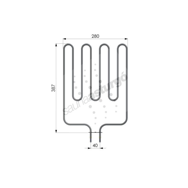 Resistencia de recambio para sauna Sawo RTX2000 medidas