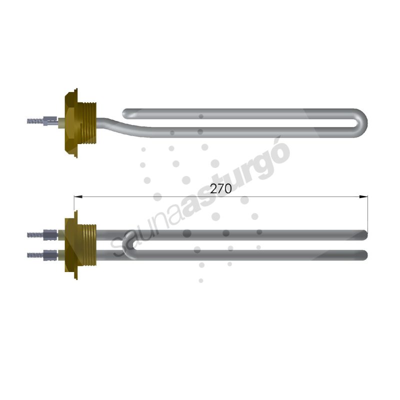 Resistencia de recambio para generador de vapor Oceanic RTLO3000 medidas