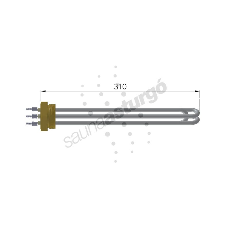 Resistencia de recambio para generador de vapor Oceanic RTLP5000 medidas