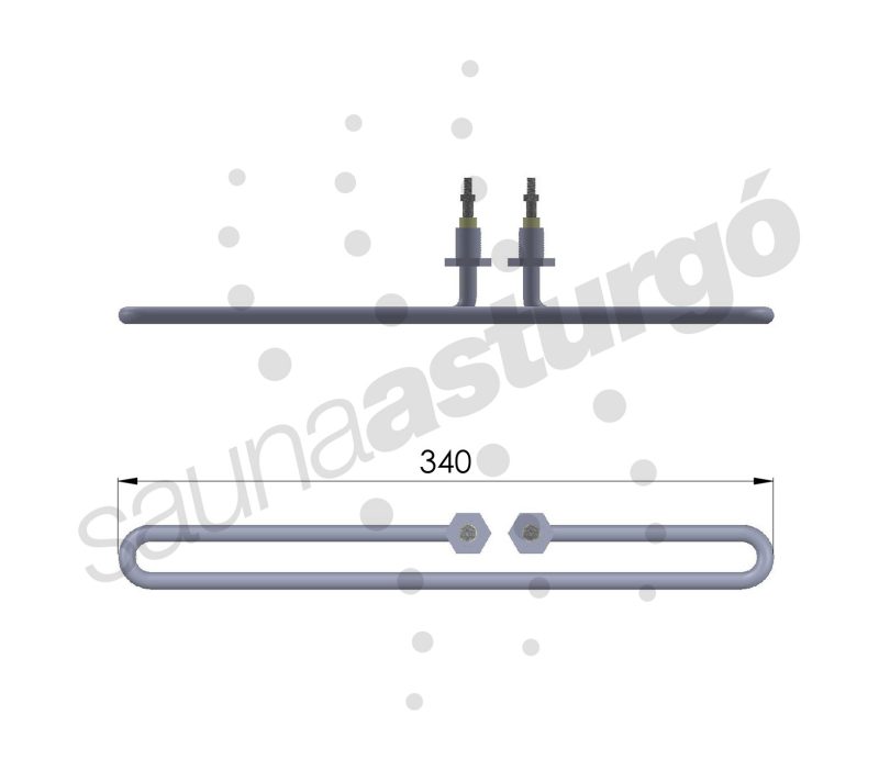 Resistencia de recambio para spa sistema americano RTPC3600 medidas