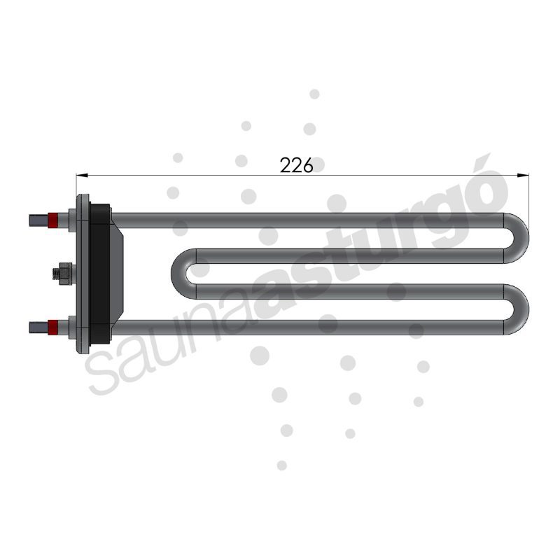 Resistencia de recambio para generador de vapor Intervap RTLA2000 medidas