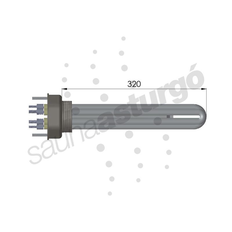 Resistencia de recambio para spa Iberspa / Fluidra / Astral Pool RTPE6000 medidas