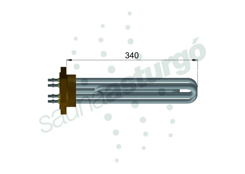 Resistencia de recambio para spa PAHLEN RTPP9000 medidas
