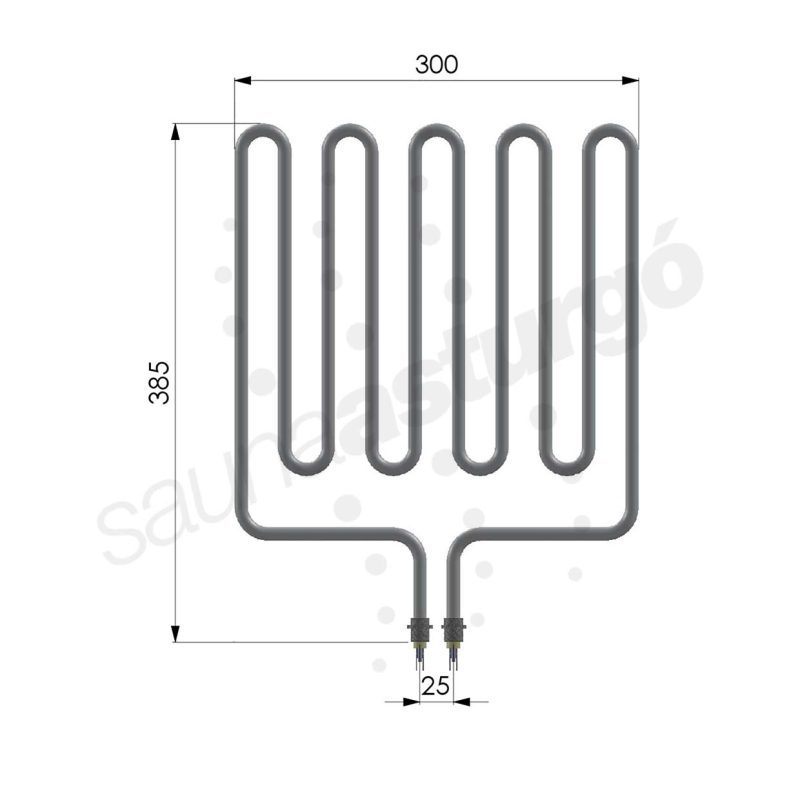 Resistencia recambio para sauna Asturgo RTS2670 medidas