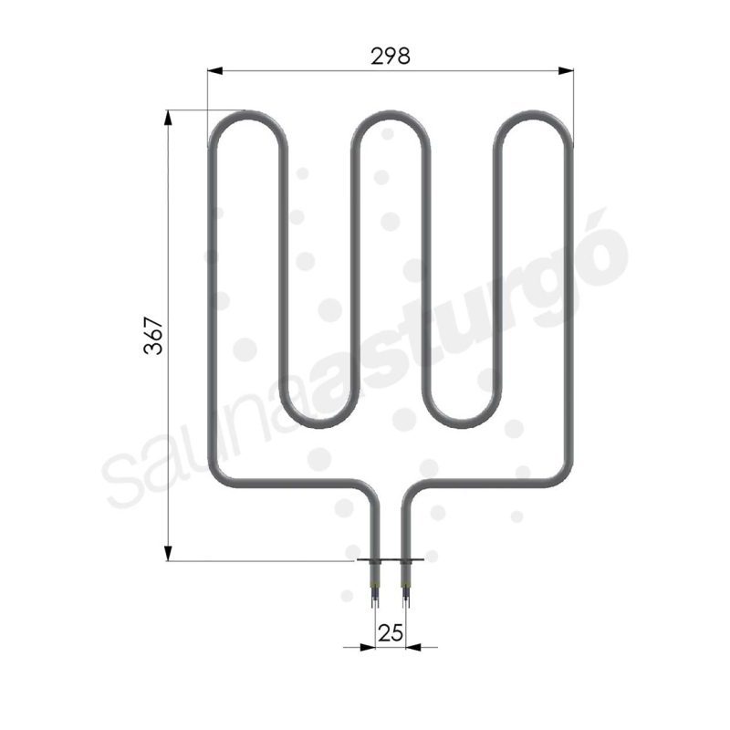 Resistencia de recambio para sauna Asturgo RTSN1500 medidas