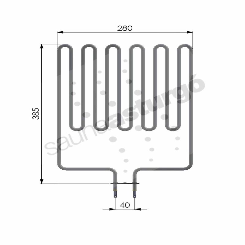 Resistencia de recambio para sauna Asturgo RTSM3000 medidas